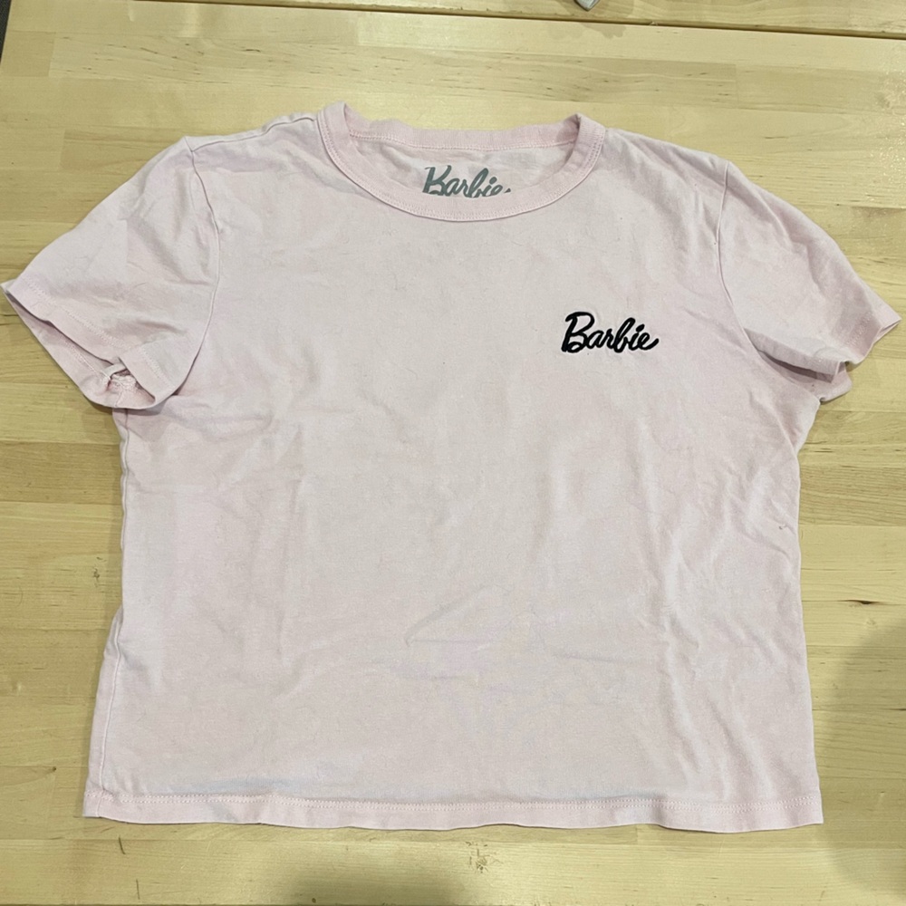 Barbie Light Pink Logo Tee Small